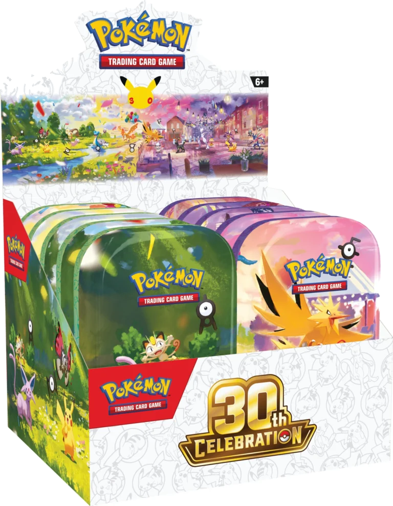 Pokémon 30th Celebration Mini Tin Display