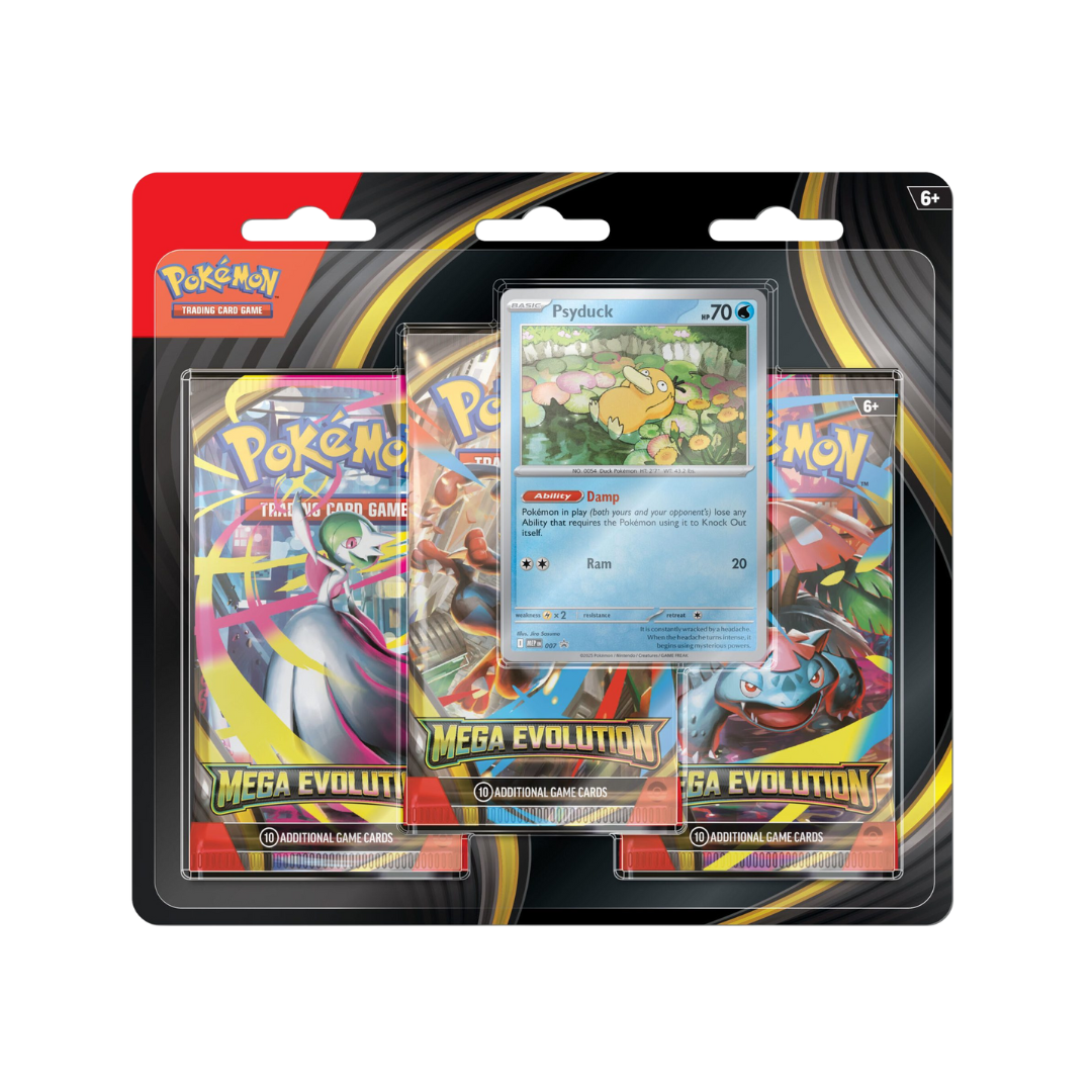 Pokémon Mega Evolution - 3 Pack Blister (Psyduck/Golduck)