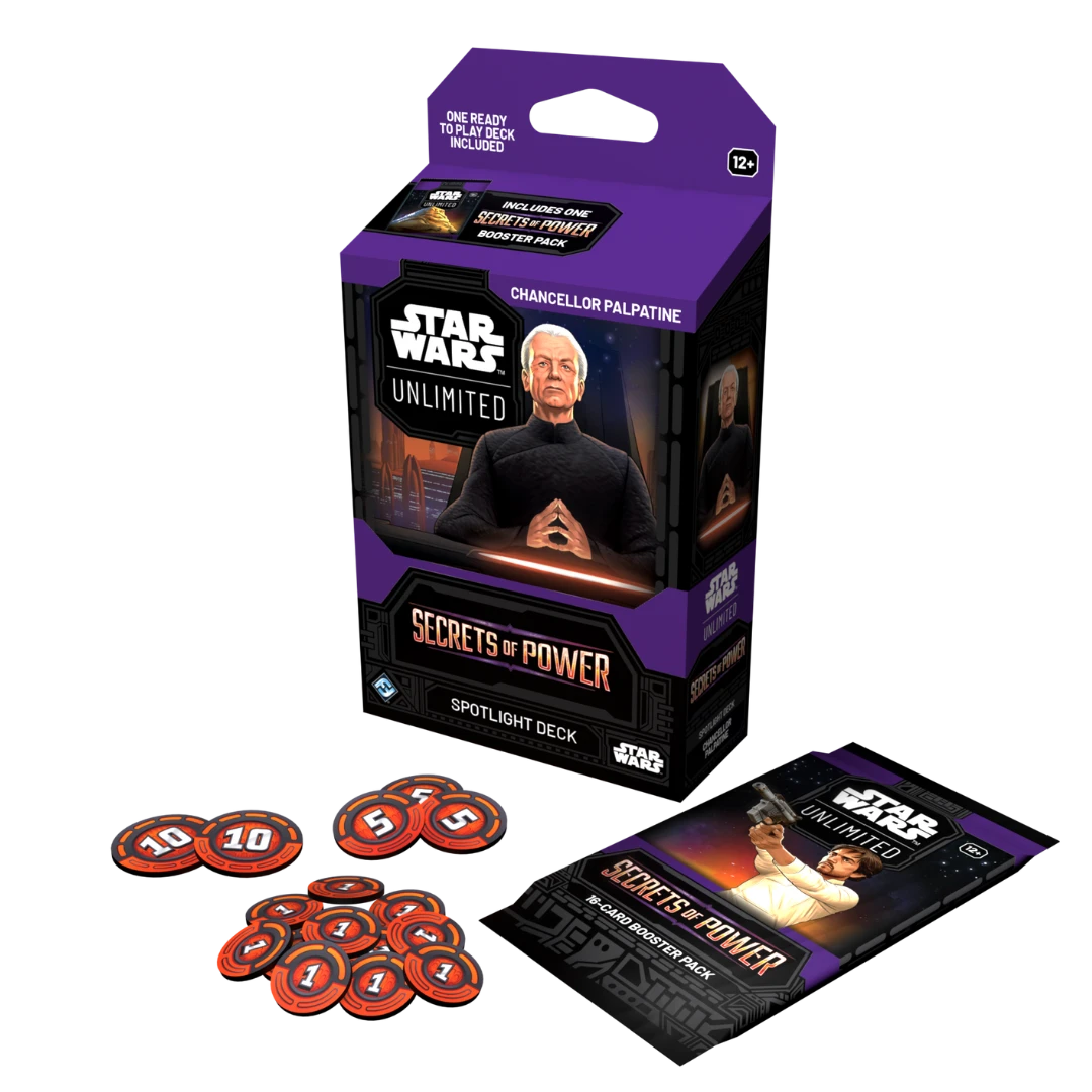 Star Wars Unlimited - Secrets of Power Spotlight Display Deck (CHANCELLOR PALPATINE)