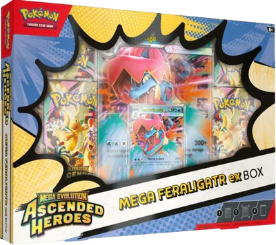 Pokémon Ascended Heroes - EX Box Mega Meganium, Feraligtr or Emboar