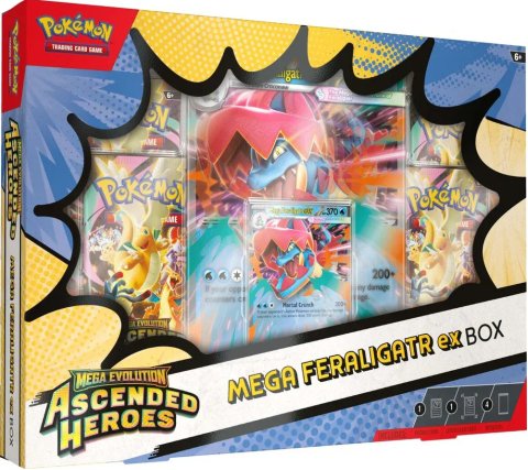 Pokémon Ascended Heroes - EX Box Mega Meganium, Feraligtr or Emboar