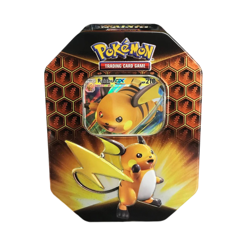 Hidden Fates Raichu GX Tin