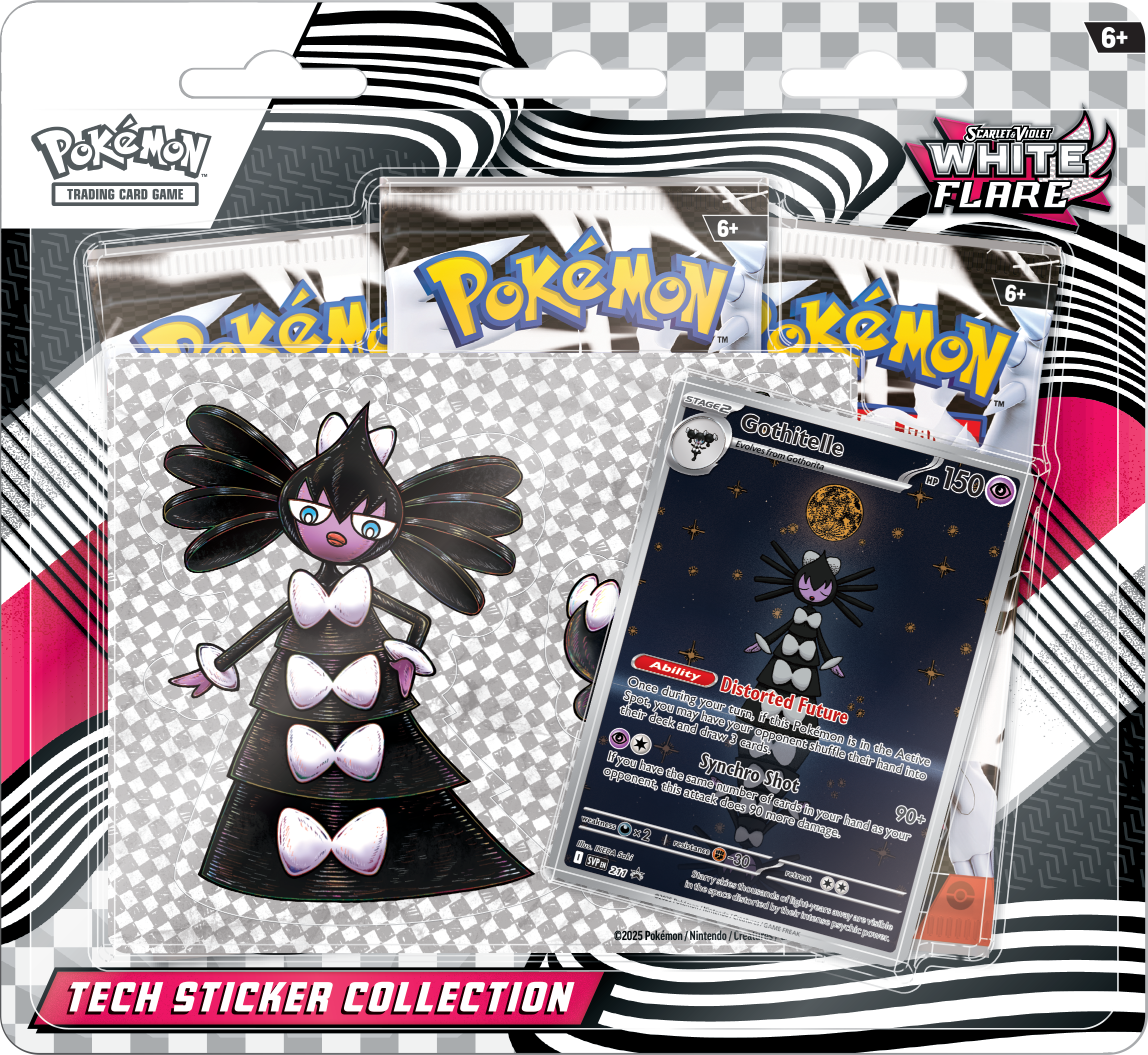 Pokémon Scarlet & Violet – White Flare Tech Sticker Coll Gothitelle