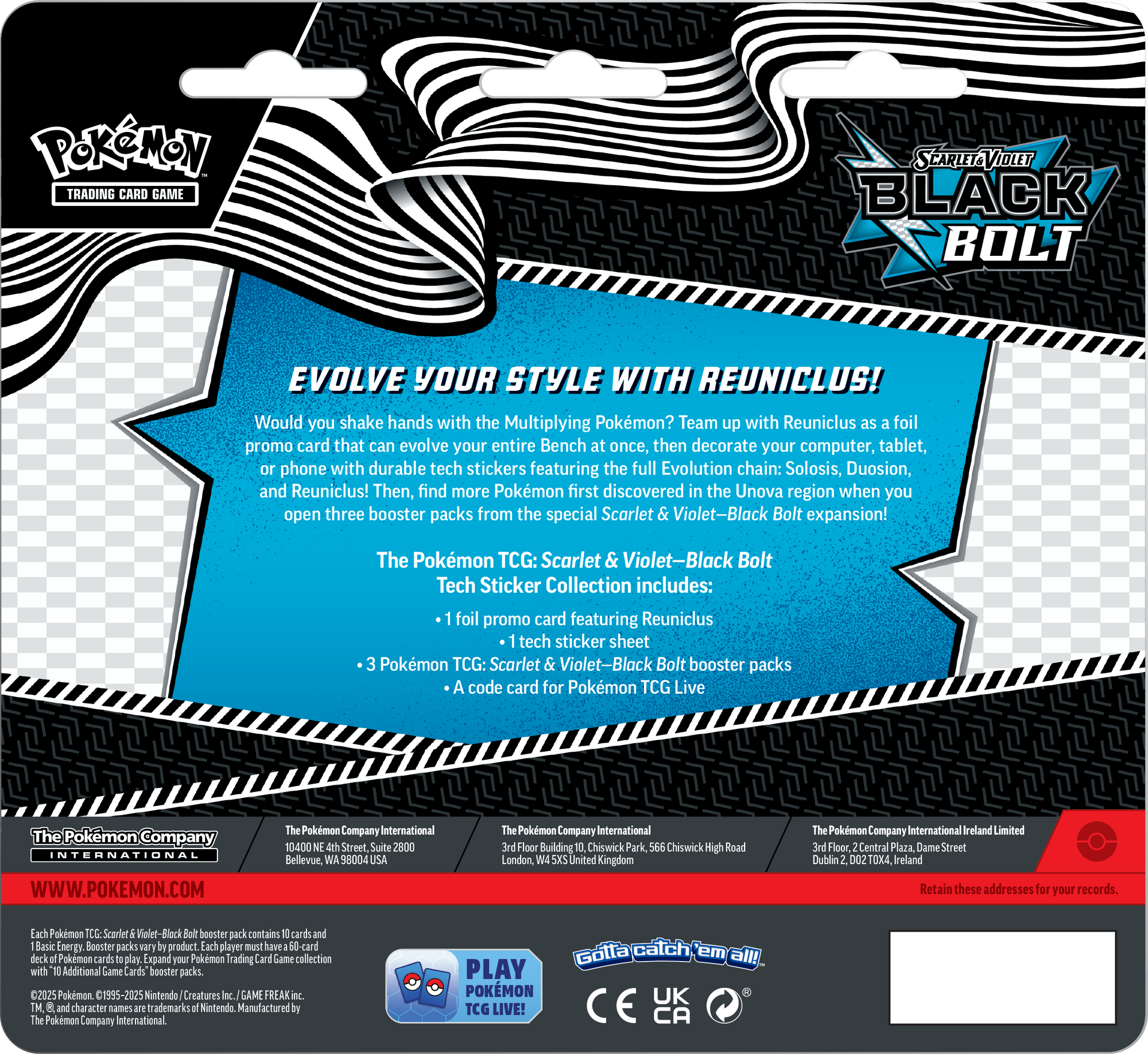 Pokémon Scarlet & Violet – Black Bolt Tech Sticker Coll Reuniclus