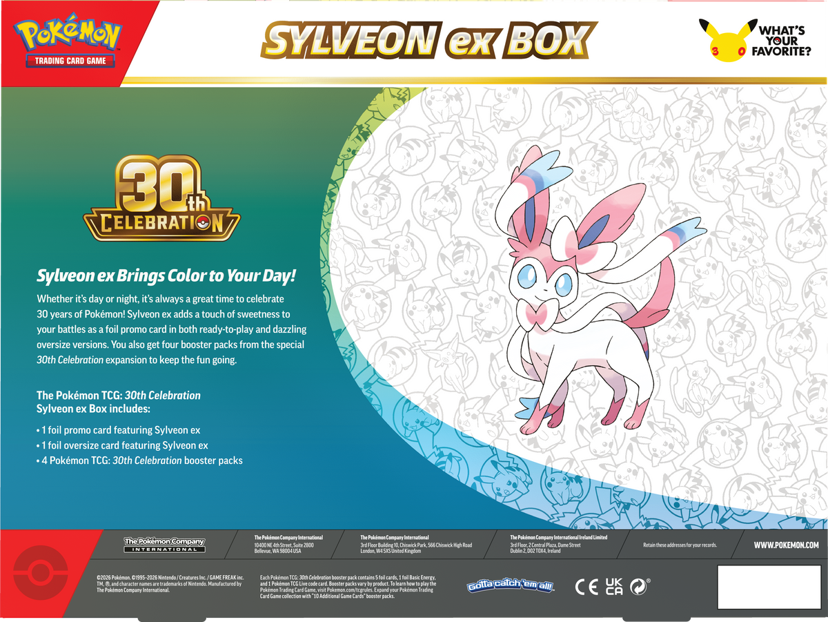 Pokémon 30th Celebration EX Box