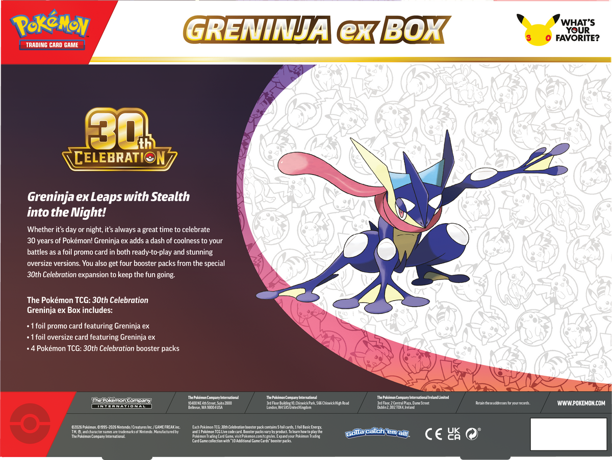 Pokémon 30th Celebration EX Box