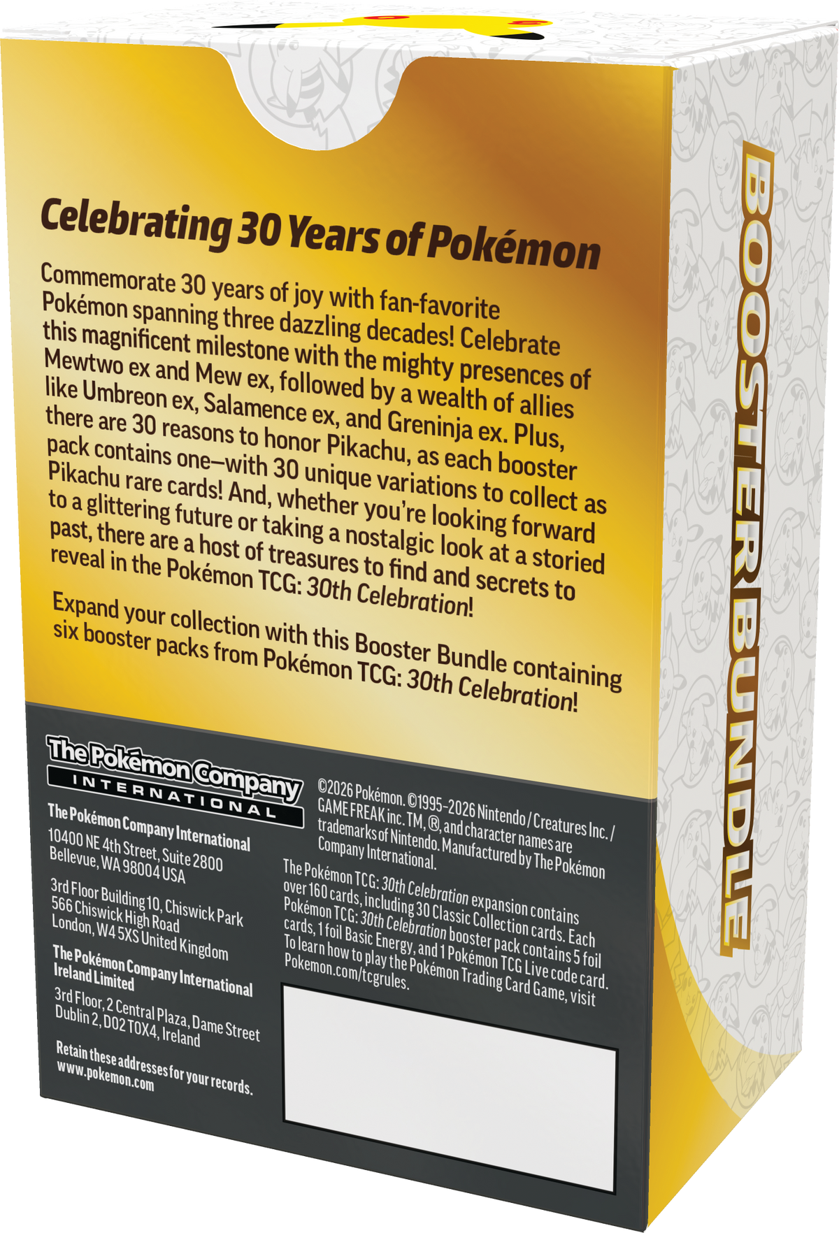 Pokémon 30th Celebration Booster Bundle