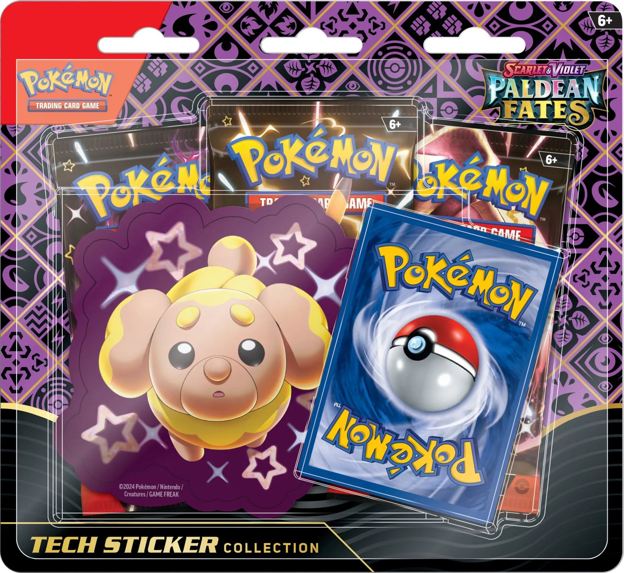 Paldean Fates 3 Pack Blister Tech Sticker