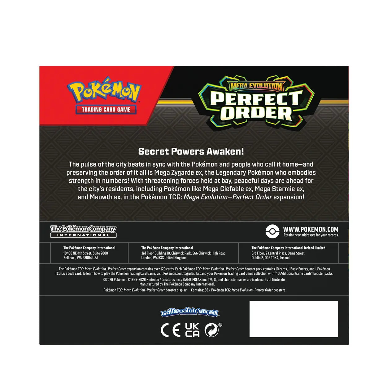 Pokémon Perfect Order - Booster Box