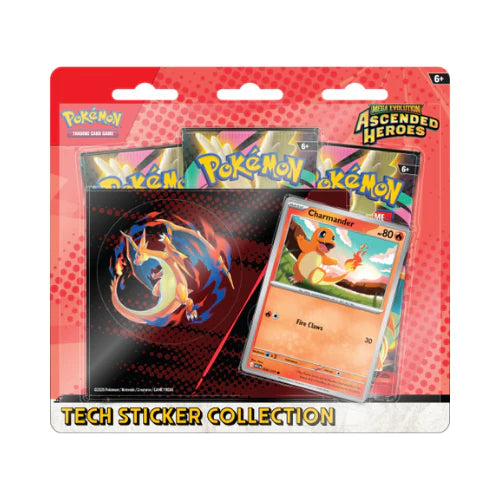 Pokémon Ascended Heroes - Tech Sticker Collection: Charmander or Gastly