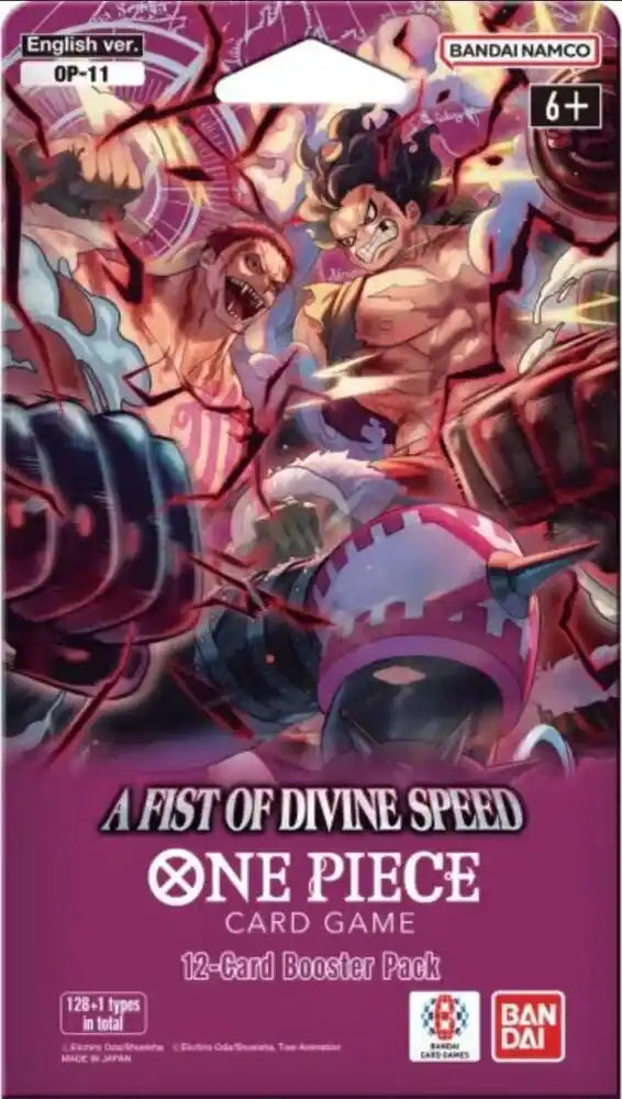 One Piece “A Fist of Divine Speed” (OP11) Sleeved Booster Pack
