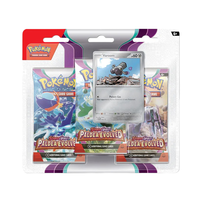 Paldea Evolved 3 Pack Blister Varoom