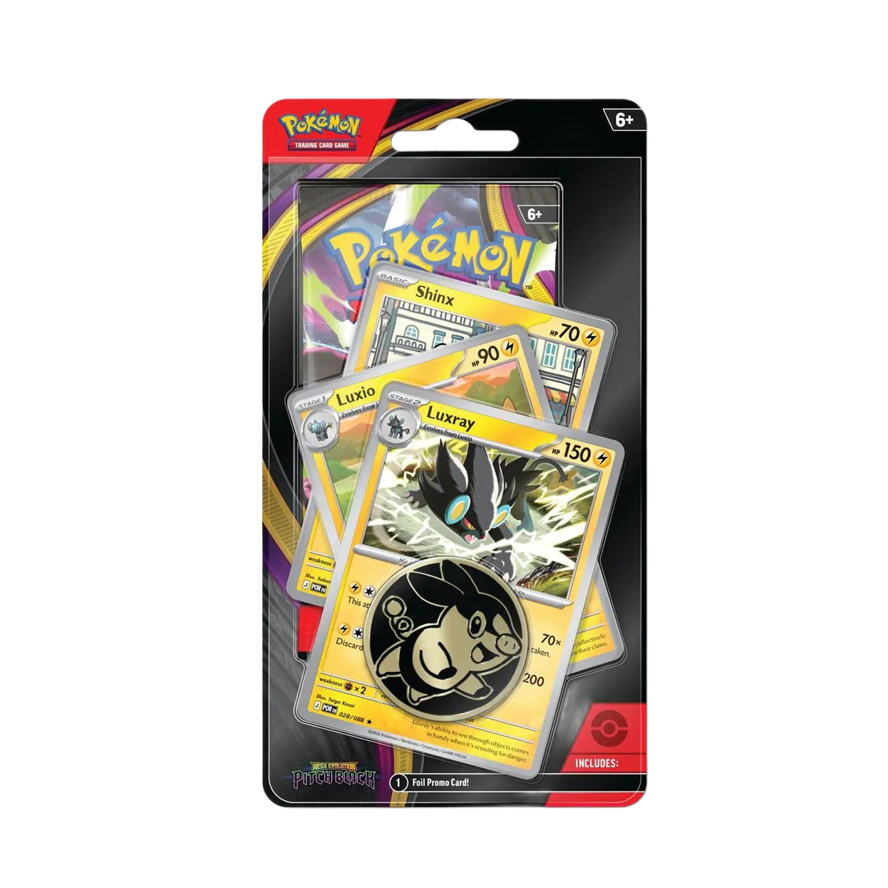 Pokémon Mega Evolutions Pitch Black Premium Checklane Blister Luxray