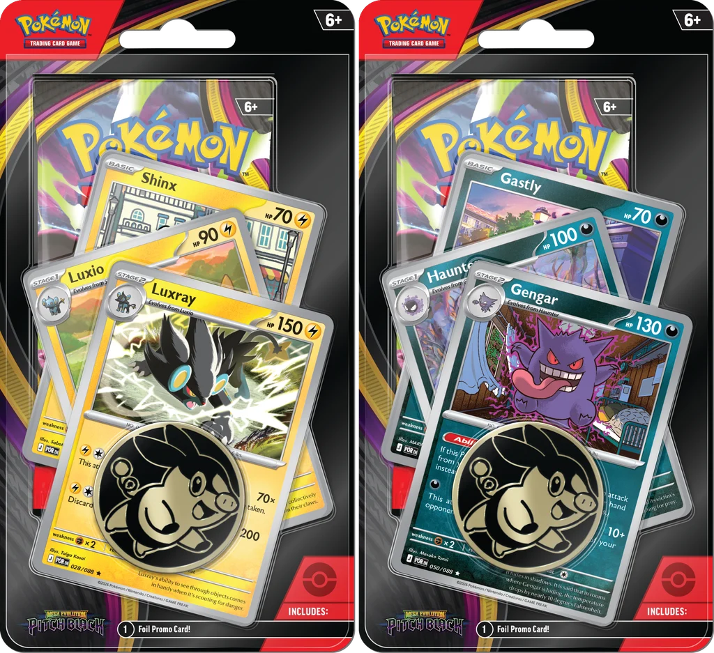 Pokémon Mega Evolutions Pitch Black Premium Checklane Display