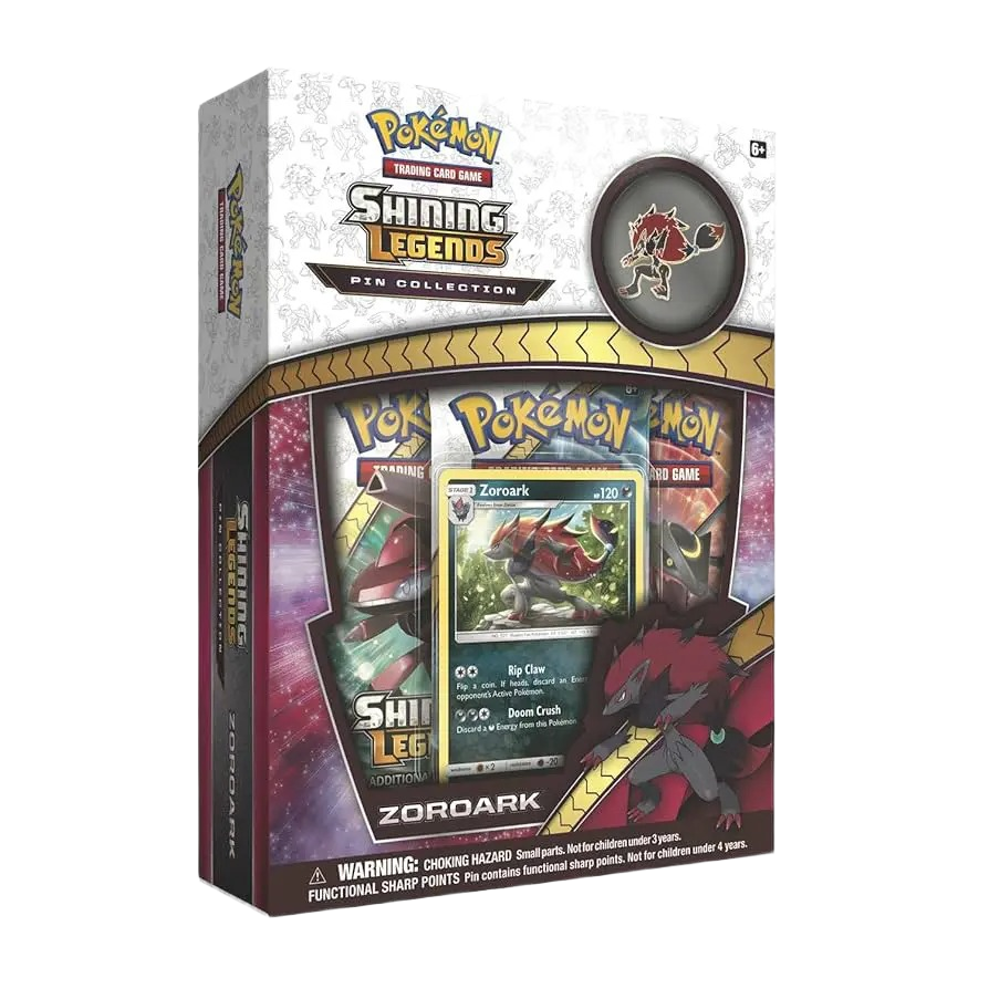 Pokémon Sun & Moon Shining Legends Zoroark Pin Collection
