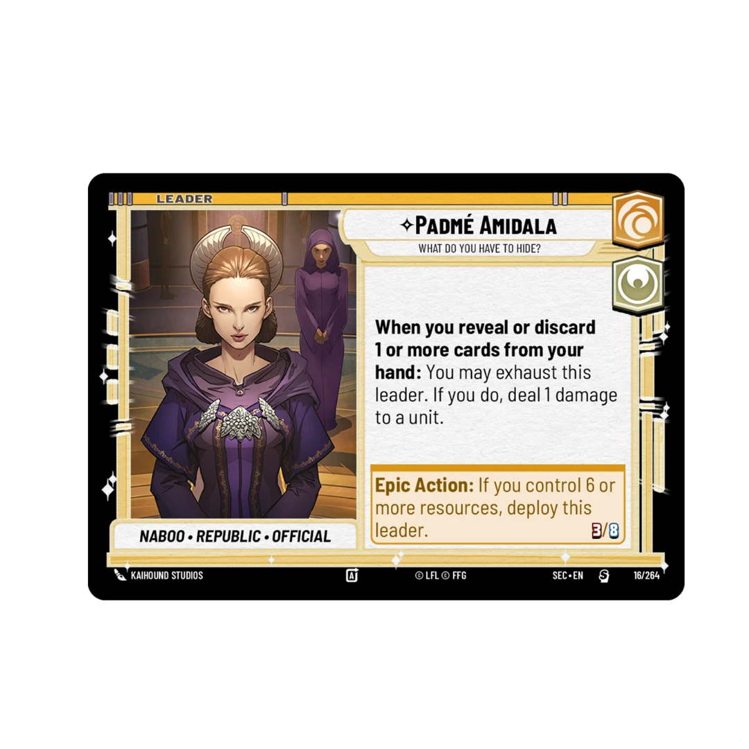 Star Wars Unlimited - Secrets of Power Spotlight Display Deck (CHANCELLOR PALPATINE)
