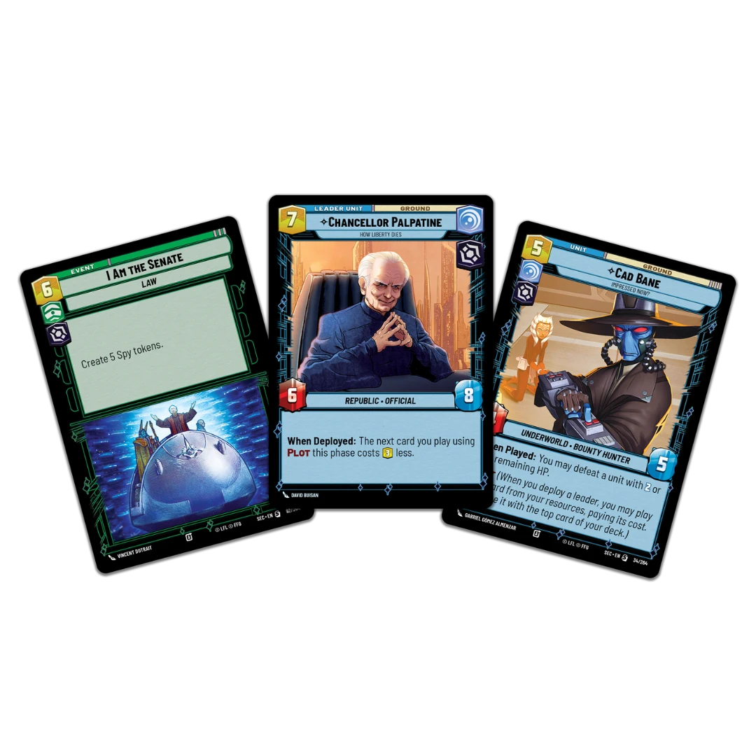 Star Wars Unlimited - Secrets of Power Spotlight Display Deck (CHANCELLOR PALPATINE)