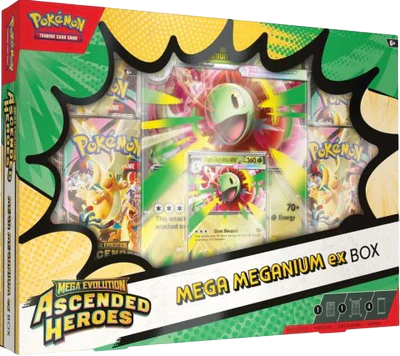 Pokémon Ascended Heroes - EX Box Mega Meganium, Feraligtr or Emboar