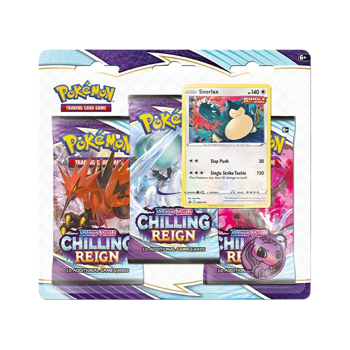 Chilling Reign 3 Pack Blister Snorlax