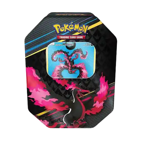 Crown Zenith Galarian Moltres Tin