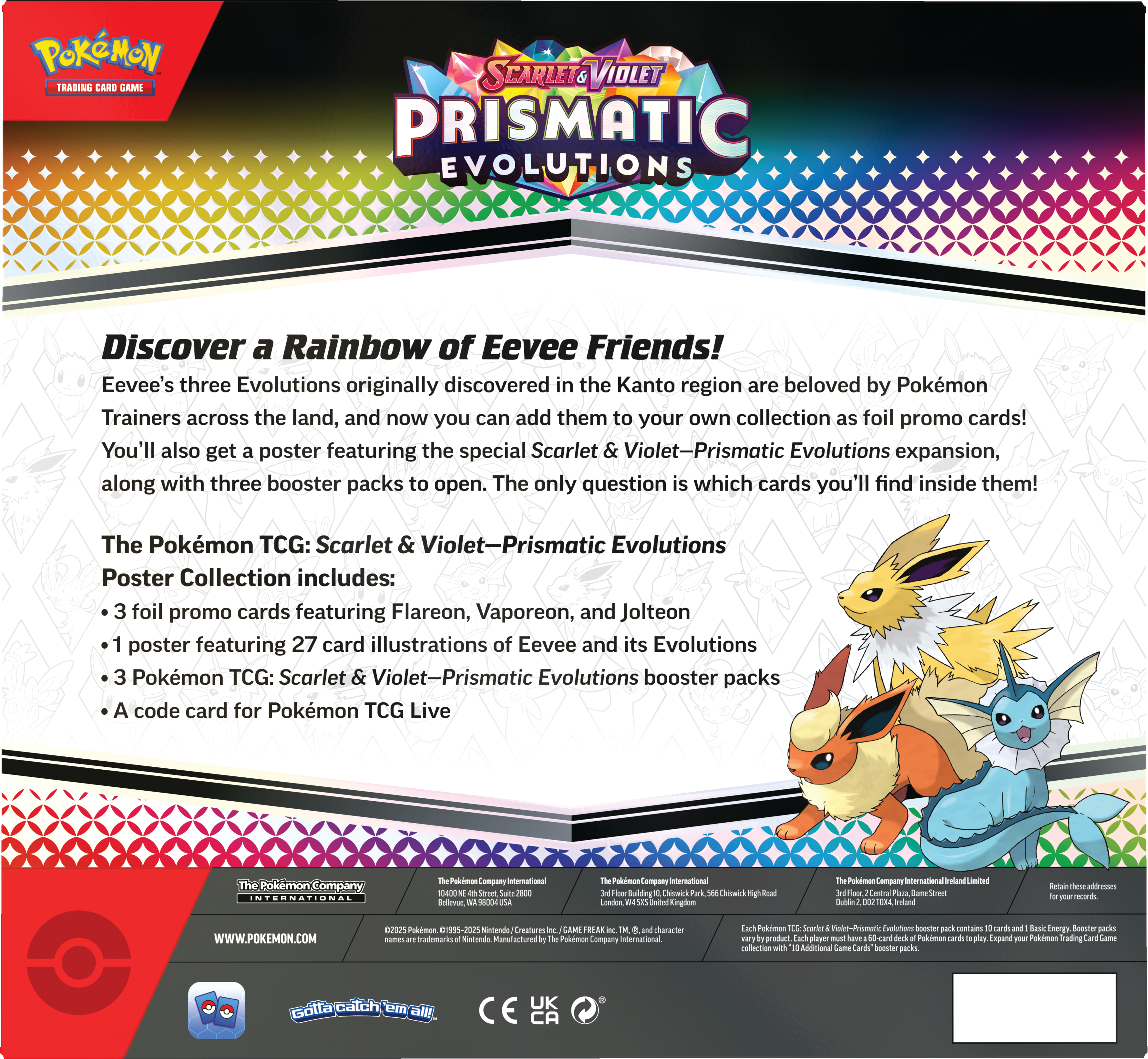 Pokémon Scarlet & Violet – Prismatic Evolutions Poster Collection