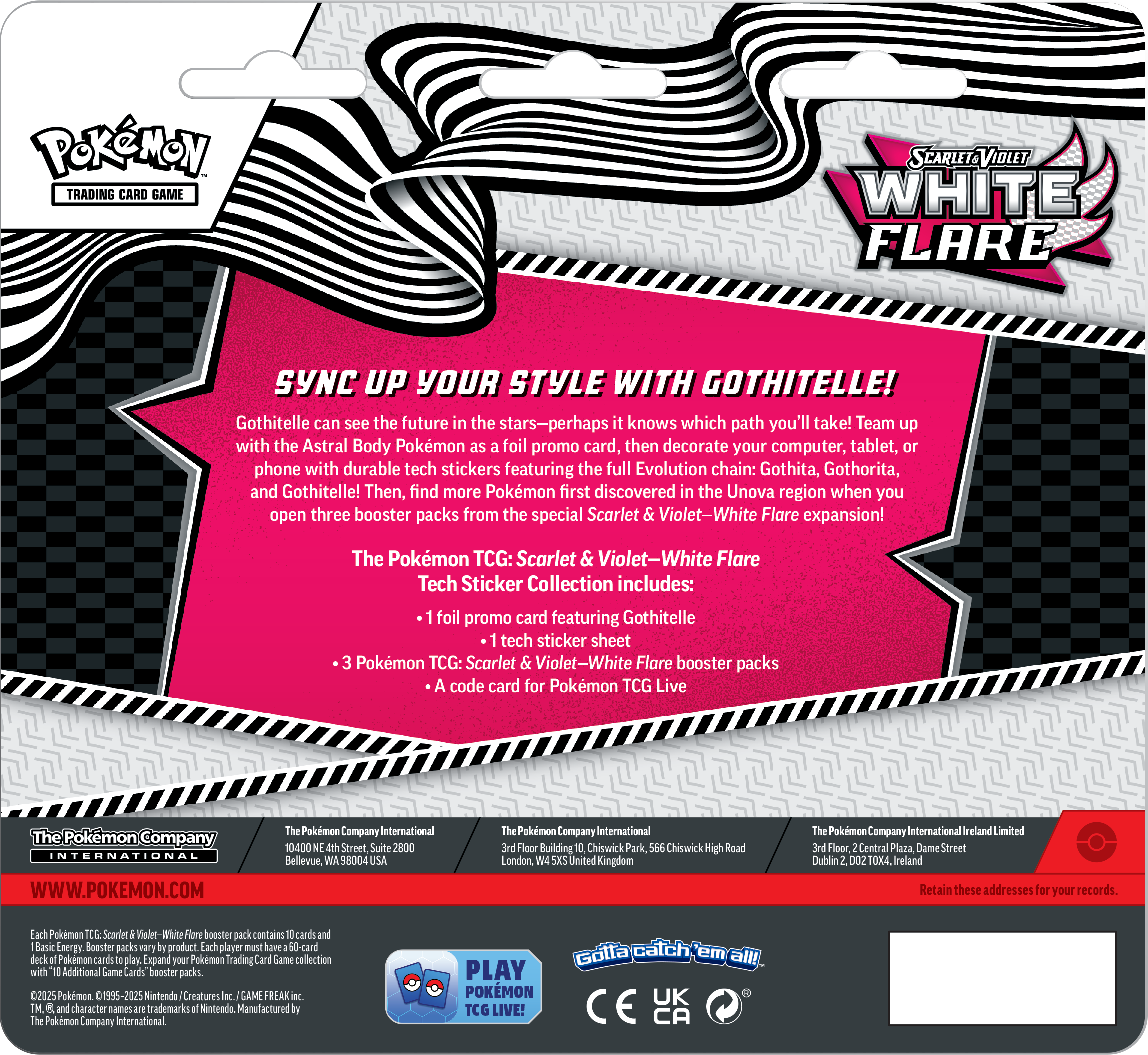 Pokémon Scarlet & Violet – White Flare Tech Sticker Coll Gothitelle