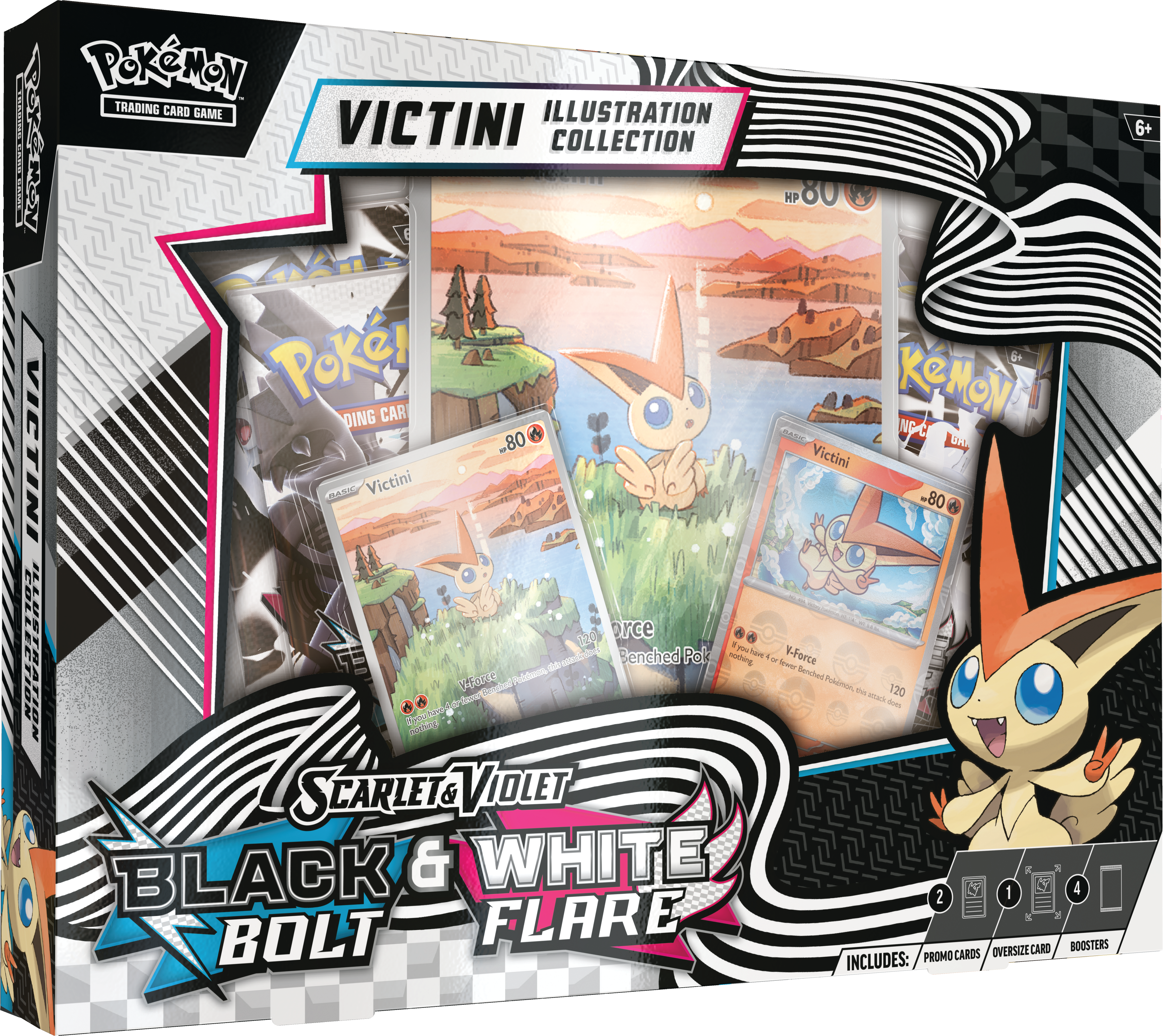 Pokémon Scarlet & Violet – Black Bolt & White Flare Victini Illustration Collection