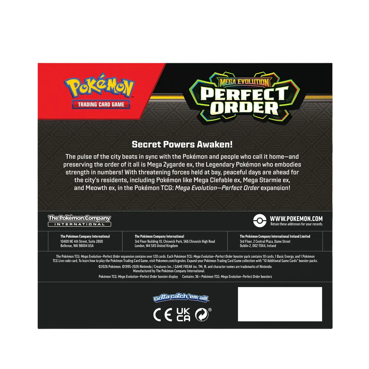 Pokmon Perfect Order - Booster Box Pokmon Perfect Order - Booster Box