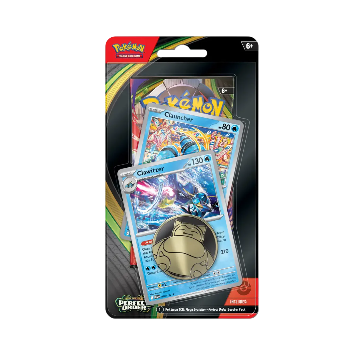 Pokémon Perfect Order - Premium Checklane Blister (Clawitzer, Steelix, Cinderace or Meganium)