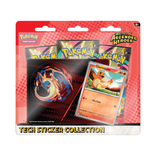 Pokémon Ascended Heroes - Tech Sticker Collection: Charmander or Gastly