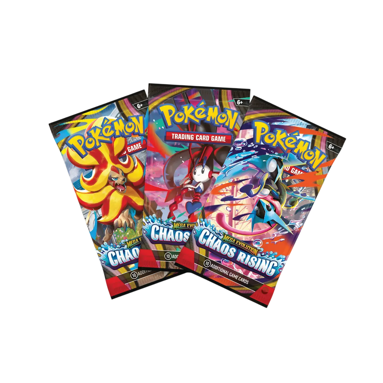 pokemon hs booster pack Pokémon Mega Evolutions Chaos Rising 3 Pack Blister