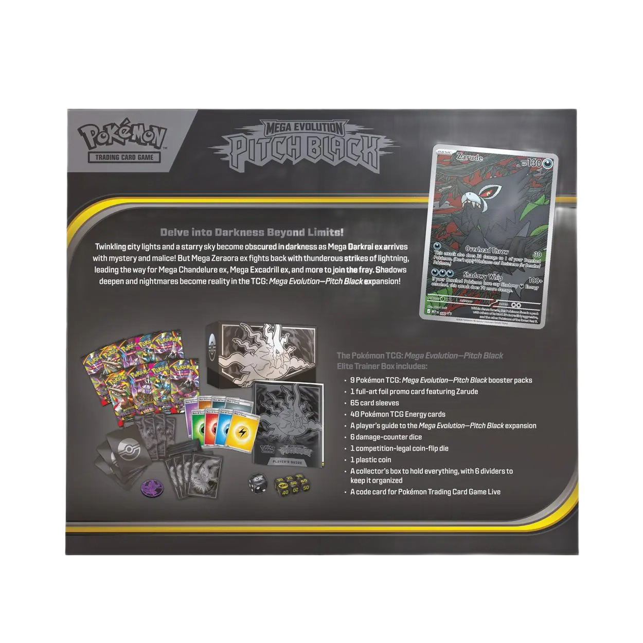 Pokémon Mega Evolutions Pitch Black Elite Trainer Box