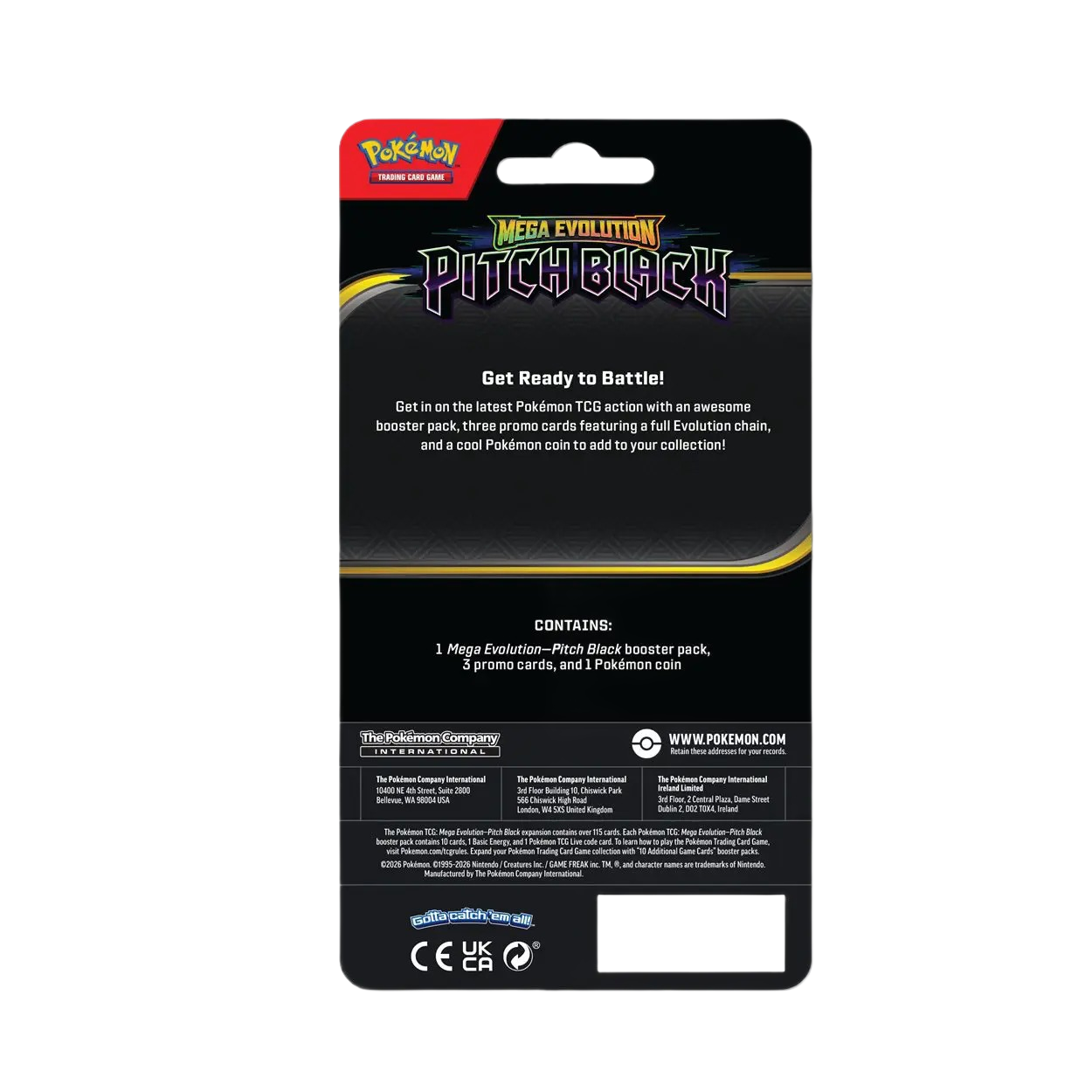Pokémon Mega Evolutions Pitch Black Premium Checklane Blister Gengar
