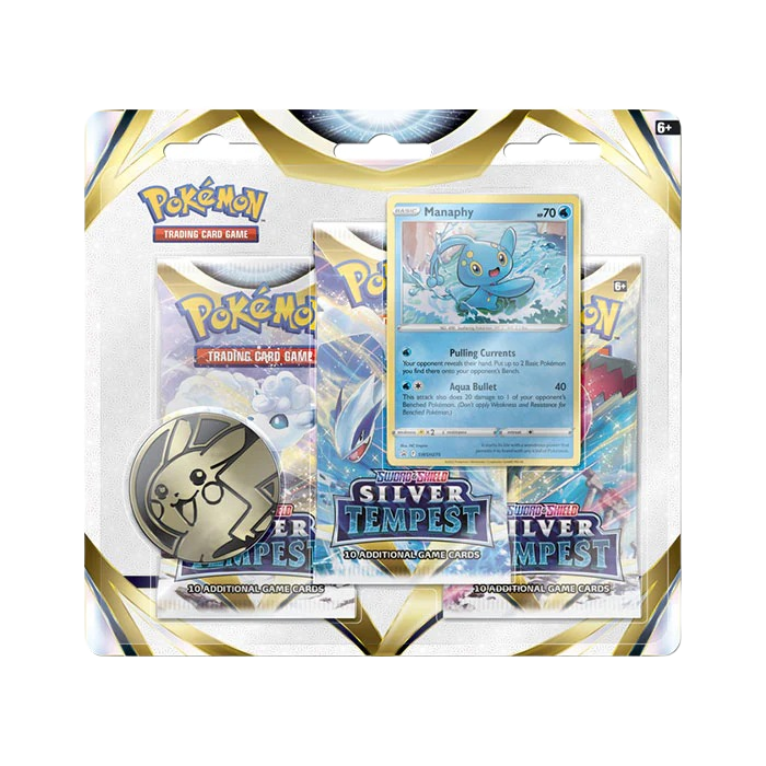 Silver Tempest 3 Pack Blister Manaphy